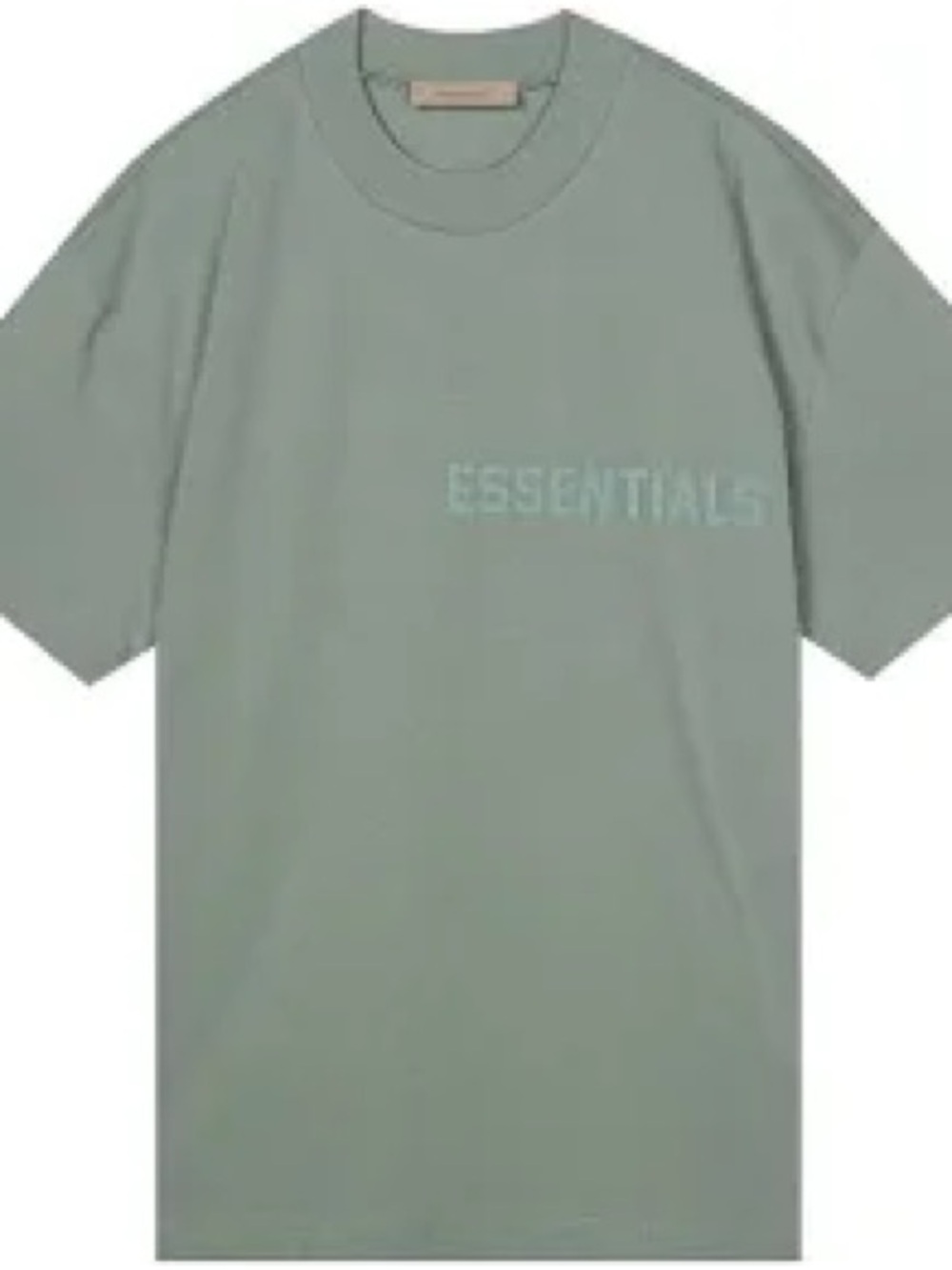 Fear of God Essentials Men's Sage Green Short-Sleeve Logo Tee